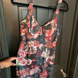 Floral print dress